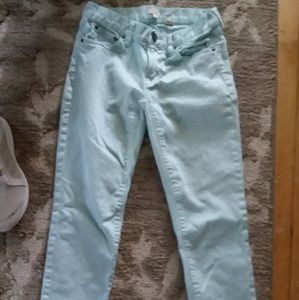 J.crew mint colored jeans